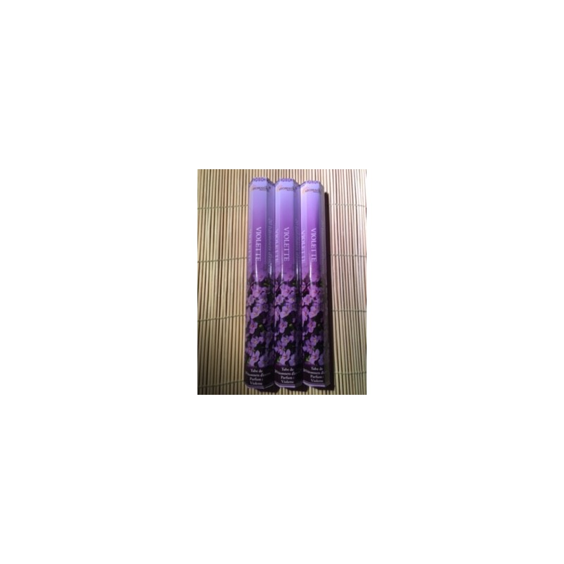 Tube de 20 Bâtonnets d'Encens. Parfum: VIOLETTE