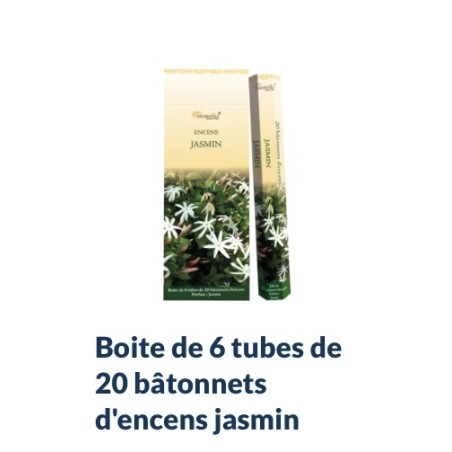 Boîte de 6 tubes Aromatika de 20 bâtonnets d'encens JASMIN