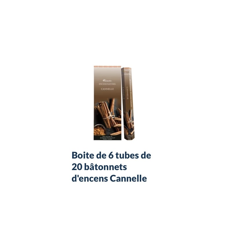 Boîte de 6 tubes Aromatika de 20 bâtonnets d'encens CANNELLE