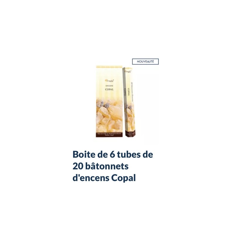 Boîte de 6 tubes Aromatika de 20 bâtonnets d'encens COPAL