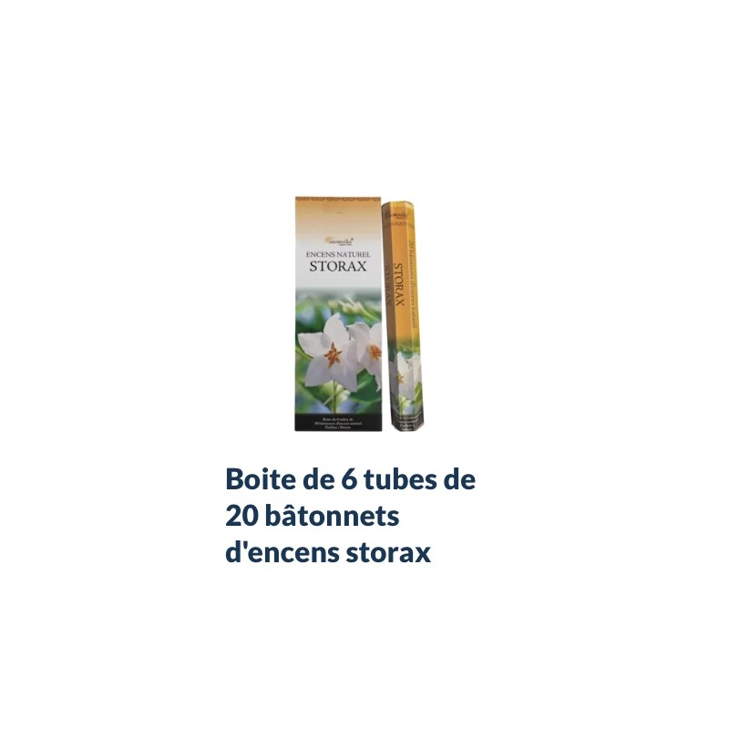 Boîte de 6 tubes Aromatika de 20 bâtonnets d'encens STORAX