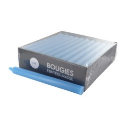 Boîte de 30 bougies bleues