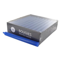 Boîte de 30 bougies bleues