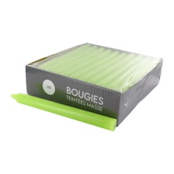 Boîte de 30 bougies vertes