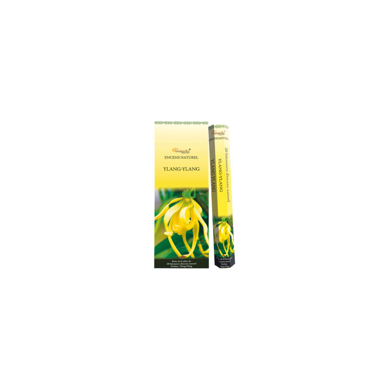 Boîte de 6 tubes Aromatika de 20 bâtonnets d'encens ylang ylang